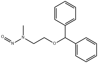 Ethanamine, 2-(diphenylmethoxy)-N-methyl-N-nitroso- 구조식 이미지