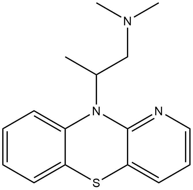 10H-Pyrido[3,2-b][1,4]benzothiazine-10-ethanamine, N,N,β-trimethyl- Structure