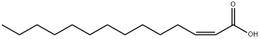 2-Tetradecenoic acid, (2Z)- Structure