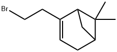 Bicyclo[3.1.1]hept-2-ene, 2-(2-bromoethyl)-6,6-dimethyl- Structure