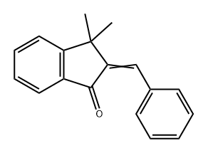 1H-Inden-1-one, 2,3-dihydro-3,3-dimethyl-2-(phenylmethylene)- Structure