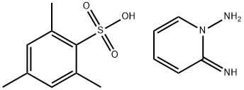 Benzenesulfonic acid, 2,4,6-trimethyl-, compd. with 2-imino-1(2H)-pyridinamine (1:1) Structure