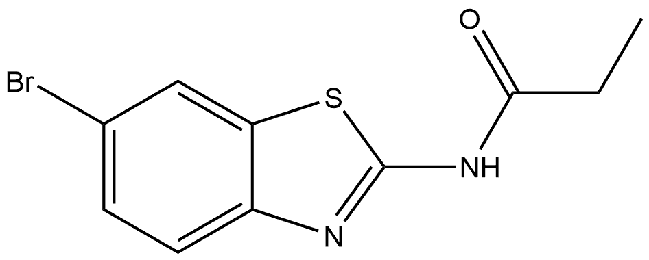 N-(6-Bromo-2-benzothiazolyl)propanamide Structure