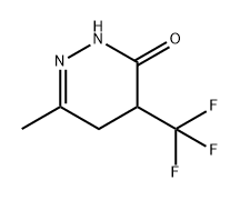 3(2H)-Pyridazinone, 4,5-dihydro-6-methyl-4-(trifluoromethyl)- Structure