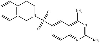 6-((3,4-Dihydroisoquinolin-2(1H)-yl)sulfonyl)quinazoline-2,4-diamine Structure