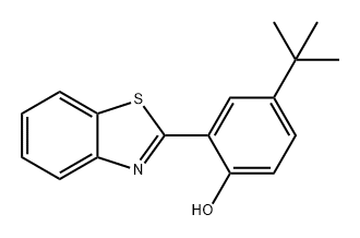 Phenol, 2-(2-benzothiazolyl)-4-(1,1-dimethylethyl)- Structure