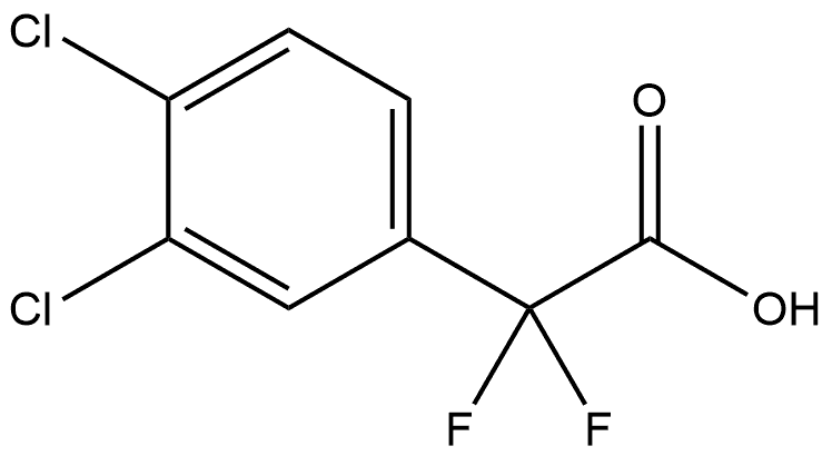 2-(3,4-dichlorophenyl)-2,2-difluoroacetic acid 구조식 이미지