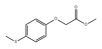 Acetic acid, 2-[4-(methylthio)phenoxy]-, methyl ester 구조식 이미지