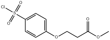 Propanoic acid, 3-[4-(chlorosulfonyl)phenoxy]-, methyl ester Structure