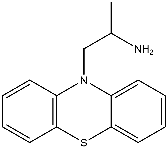 10H-Phenothiazine-10-ethanamine, α-methyl- Structure