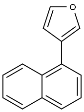 Furan, 3-(1-naphthalenyl)- Structure