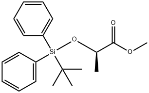 Propanoic acid, 2-[[(1,1-dimethylethyl)diphenylsilyl]oxy]-, methyl ester, (2R)- Structure