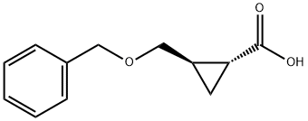 (1R,2R)-2-(benzyloxymethyl)cyclopropanecarboxylic acid 구조식 이미지