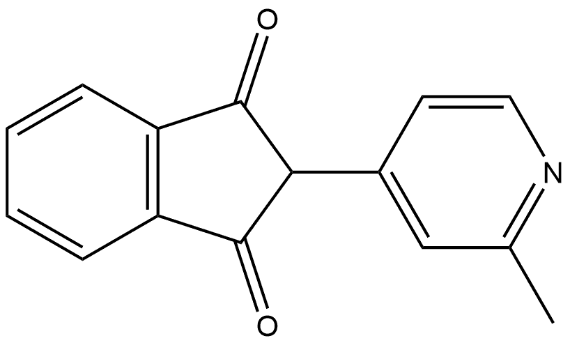 2-(2-Methylpyridin-4-yl)-1H-indene-1,3(2H)-dione Structure