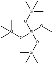 Trisiloxane, 3-methoxy-1,1,1,5,5,5-hexamethyl-3-[(trimethylsilyl)oxy]- 구조식 이미지
