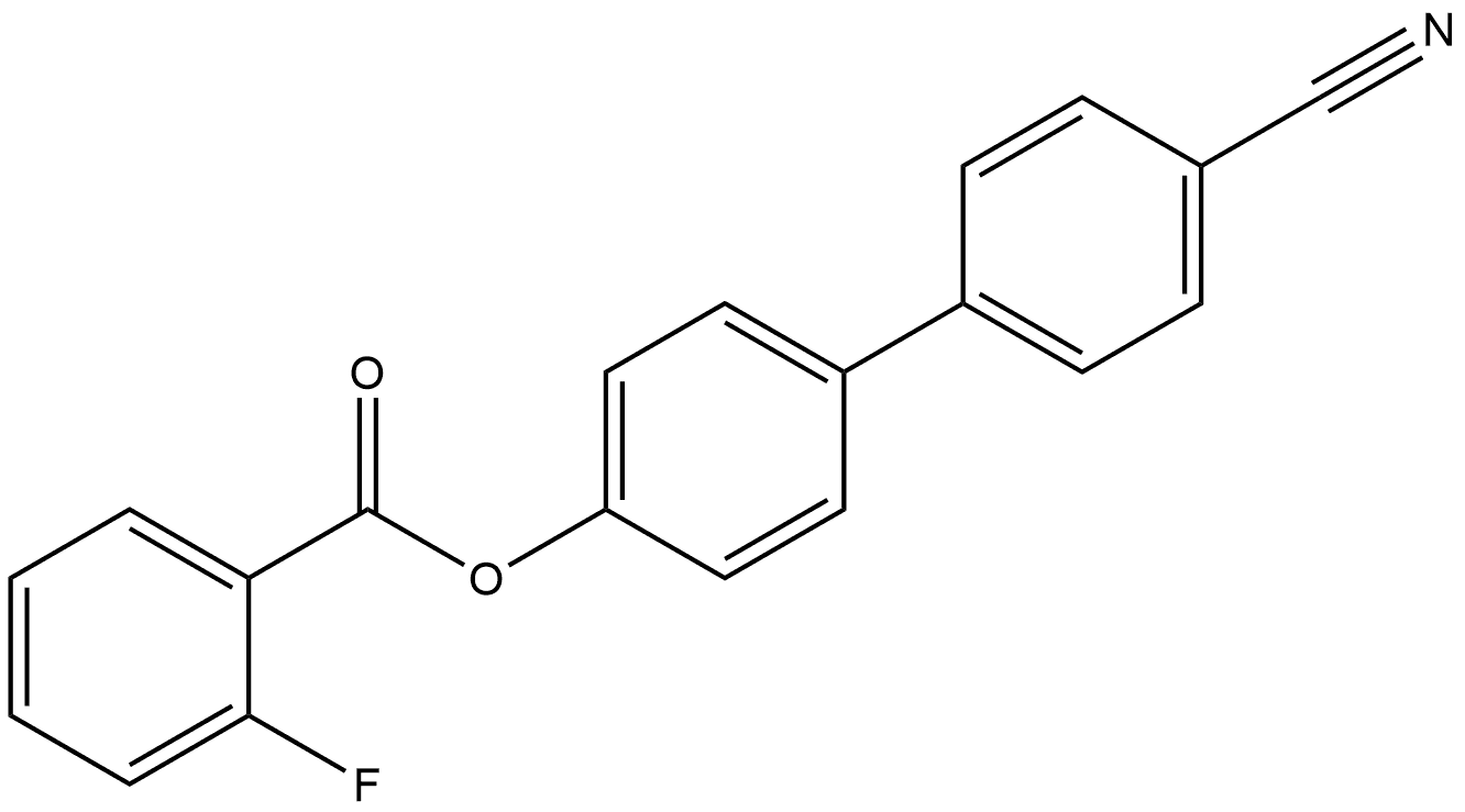 4'-Cyano[1,1'-biphenyl]-4-yl 2-fluorobenzoate Structure