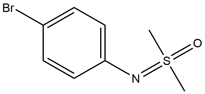 Benzenamine, 4-bromo-N-(dimethyloxido-λ4-sulfanylidene)- 구조식 이미지