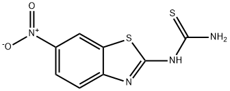 (6-Nitro-1,3-benzothiazol-2-yl)thiourea Structure