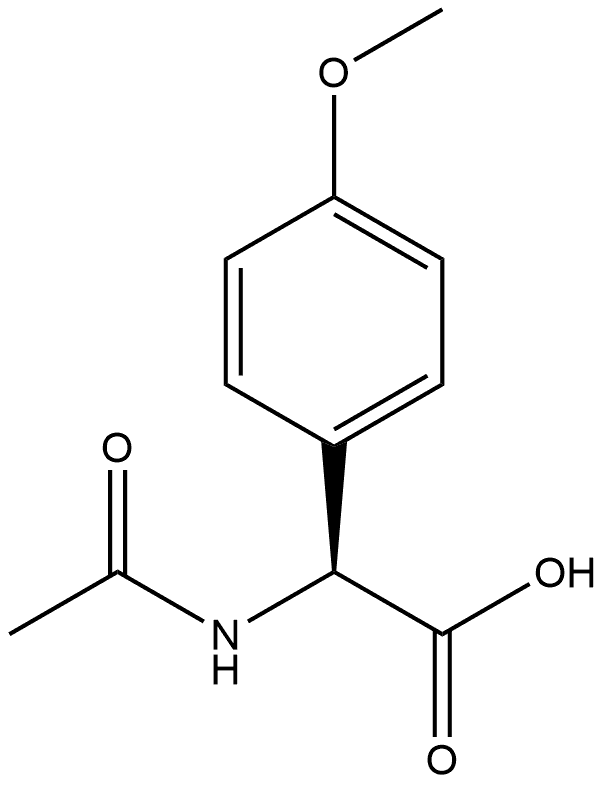 N-Ac-S-4-methoxyphenylglycine 구조식 이미지