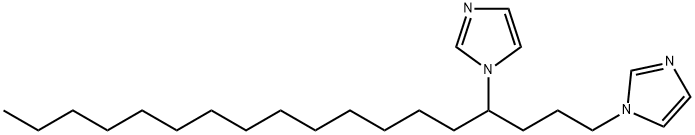 1H-Imidazole, 1-[4-(1H-imidazol-1-yl)octadecyl]- Structure