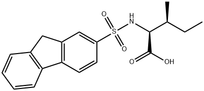 L-Isoleucine, N-(9H-fluoren-2-ylsulfonyl)- Structure