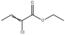 2-Butenoic acid, 2-chloro-, ethyl ester 구조식 이미지