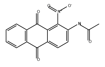 Acetamide, N-(9,10-dihydro-1-nitro-9,10-dioxo-2-anthracenyl)- Structure