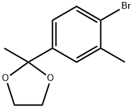 2-(4-bromo-3-methylphenyl)-2-methyl-1,3-dioxolane Structure