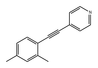 Pyridine, 4-[2-(2,4-dimethylphenyl)ethynyl]- 구조식 이미지