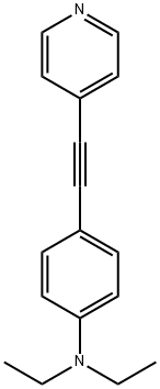 Benzenamine, N,N-diethyl-4-[2-(4-pyridinyl)ethynyl]- Structure