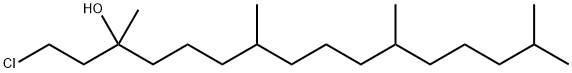 3-Hexadecanol, 1-chloro-3,7,11,15-tetramethyl- Structure