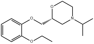 Morpholine, 2-[(2-ethoxyphenoxy)methyl]-4-(1-methylethyl)-, (R)- Structure