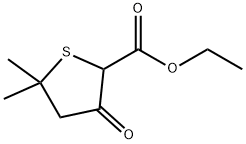 2-Thiophenecarboxylic acid, tetrahydro-5,5-dimethyl-3-oxo-, ethyl ester Structure