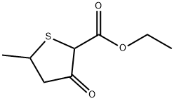 2-Thiophenecarboxylic acid, tetrahydro-5-methyl-3-oxo-, ethyl ester (9CI) 구조식 이미지