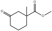 1-Methyl-3-oxo-cyclohexanecarboxylic acid methyl ester Structure