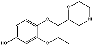 Phenol, 3-ethoxy-4-(2-morpholinylmethoxy)- Structure