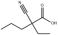 Pentanoic acid, 2-cyano-2-ethyl- Structure