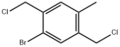 Benzene, 1-bromo-2,5-bis(chloromethyl)-4-methyl- 구조식 이미지