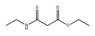 Propanoic acid, 3-(ethylamino)-3-thioxo-, ethyl ester Structure