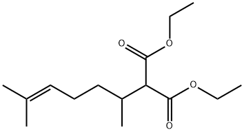 Propanedioic acid, 2-(1,5-dimethyl-4-hexen-1-yl)-, 1,3-diethyl ester Structure