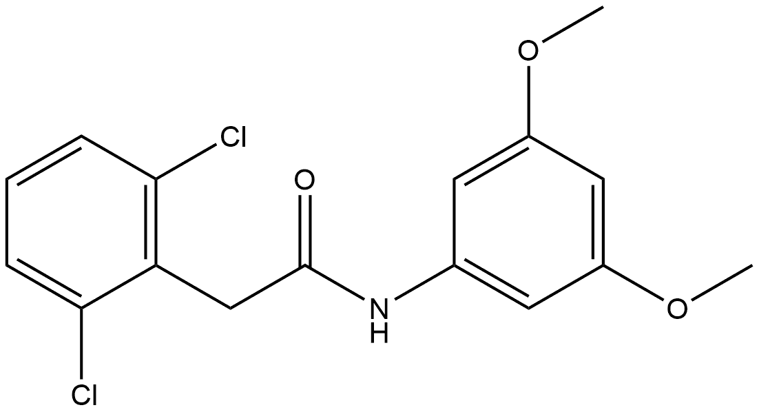 2,6-Dichloro-N-(3,5-dimethoxyphenyl)benzeneacetamide Structure