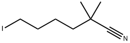 Hexanenitrile, 6-iodo-2,2-dimethyl- Structure