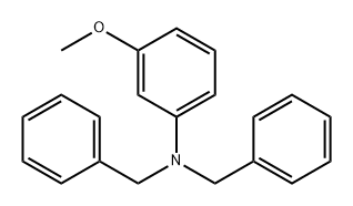 Benzenemethanamine, N-(3-methoxyphenyl)-N-(phenylmethyl)- 구조식 이미지
