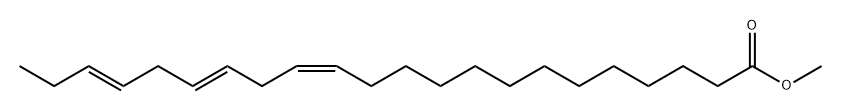 13,16,19-Docosatrienoic acid, methyl ester, (13Z,16E,19E)- Structure