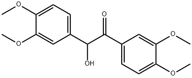 Ethanone, 1,2-bis(3,4-dimethoxyphenyl)-2-hydroxy- Structure