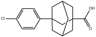 3-(4-Chlorophenyl)tricyclo[3.3.1.13,7]decane-1-carboxylic acid Structure