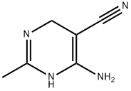 5-Pyrimidinecarbonitrile, 6-amino-1,4-dihydro-2-methyl- Structure