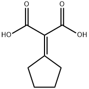 Propanedioic acid, 2-cyclopentylidene- Structure