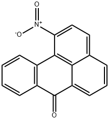 7H-Benz[de]anthracen-7-one, 1-nitro- Structure