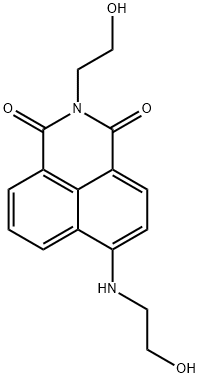 1H-Benz[de]isoquinoline-1,3(2H)-dione, 2-(2-hydroxyethyl)-6-[(2-hydroxyethyl)amino]- Structure